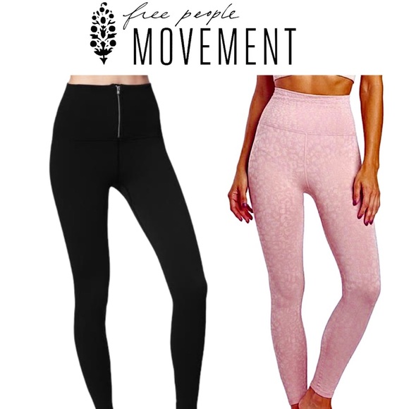 Free People Pants - Set of 2 New Free People Movement Ribbed Leggings